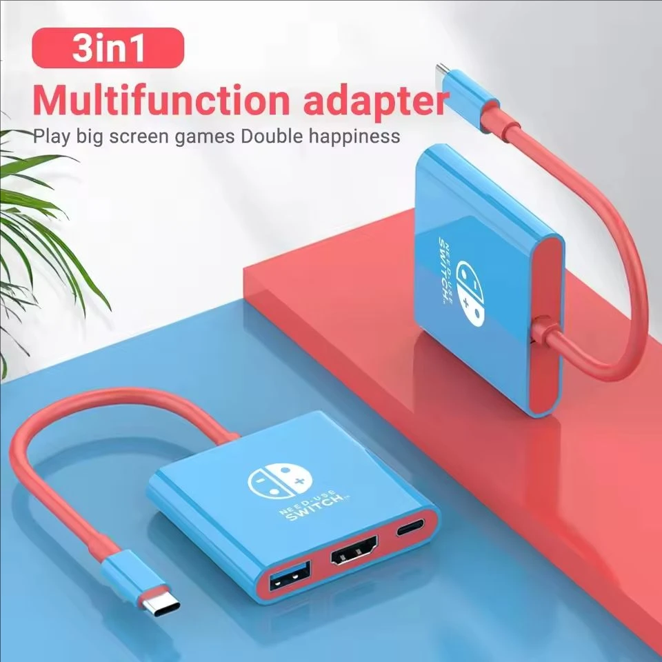 Switch1 Dock 4K HDMI USB 3.0 Hub Adapter USB C Splitter TV Portable Docking Station for Nintendo Laptops PC iPad MacBook Air Pro thumbnail 2
