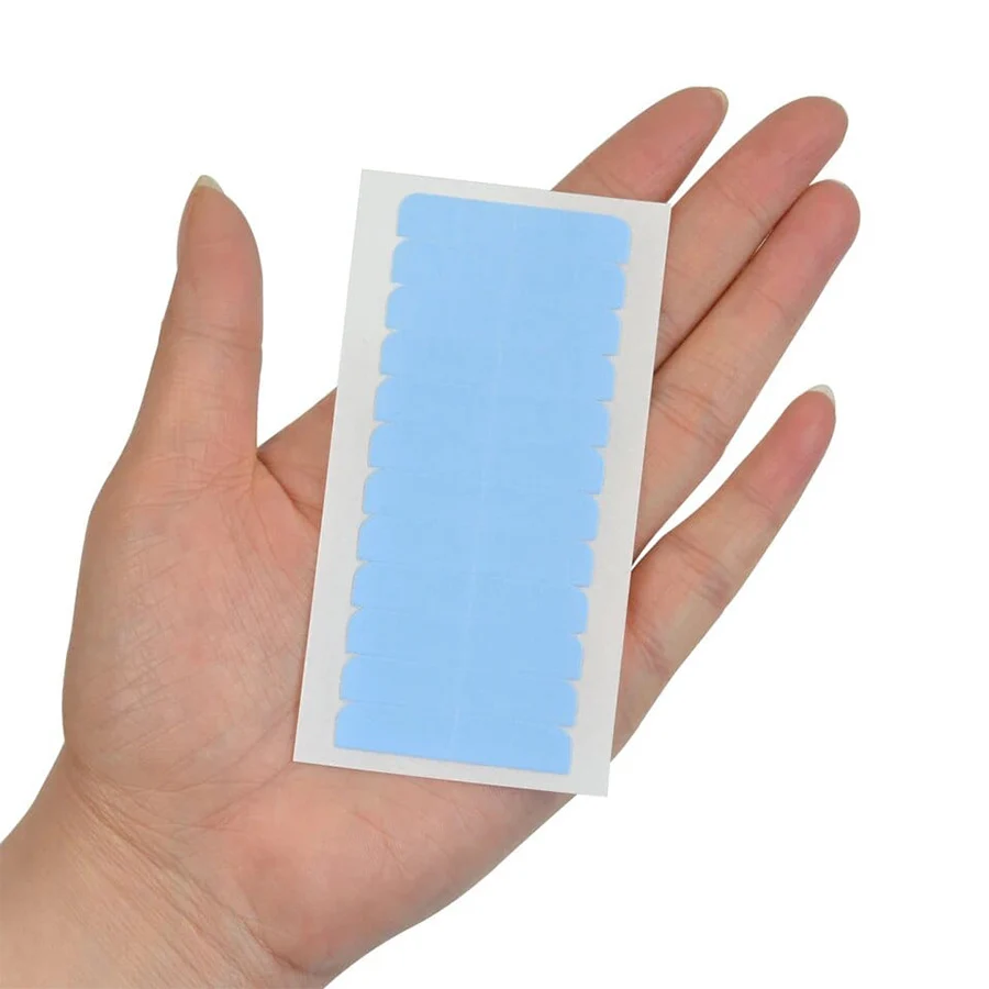 60/120/240pcs Double Sided Hair Extension Tape Adhesive Replacement Wig Tape Blue Hair Tabs for Extensions Beauty Tools thumbnail 5