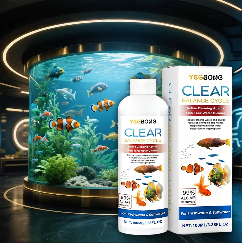 Algae Remover for Fish Tanks, Clear Dirty Water, Eliminate Waste Sludge, Prevent Green Algae, Maintain Healthy Aquarium Environm thumbnail 3