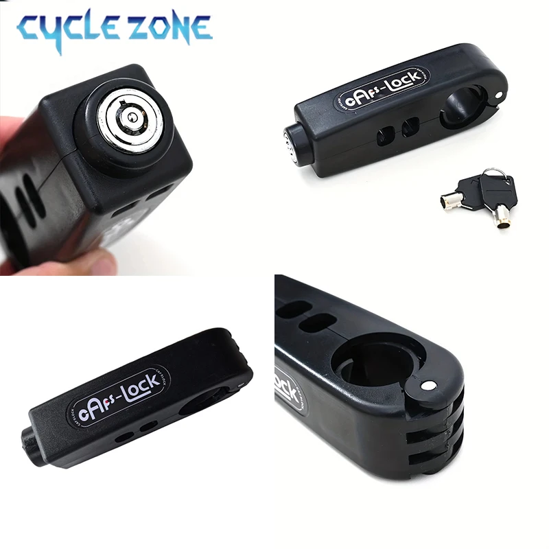 Mini Electric Vehicle Bike Anti-Theft Lock Portable Bicycle Brake Handlebar Grip Locks MTB Road Cycling Lock Scooter Motorcycle thumbnail 5