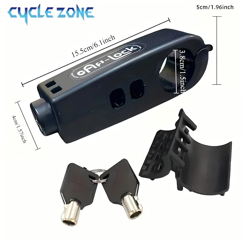 Mini Electric Vehicle Bike Anti-Theft Lock Portable Bicycle Brake Handlebar Grip Locks MTB Road Cycling Lock Scooter Motorcycle thumbnail 2