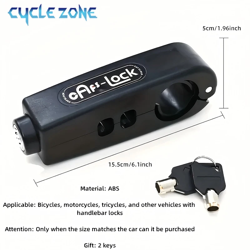 Mini Electric Vehicle Bike Anti-Theft Lock Portable Bicycle Brake Handlebar Grip Locks MTB Road Cycling Lock Scooter Motorcycle thumbnail 6