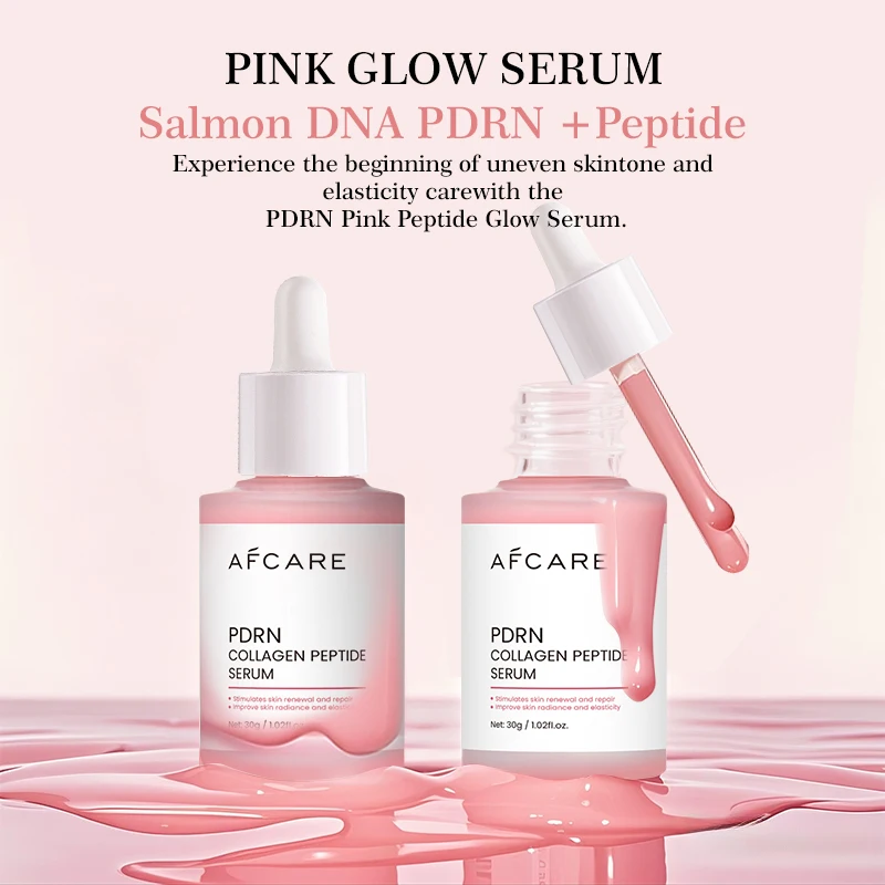 Collagen Peptide Facial Serum Targets Dull Skin Boosts Skin Elasticity Stimulates Skin Renewal Repair Salmon PDRN KOREAN Product thumbnail 3
