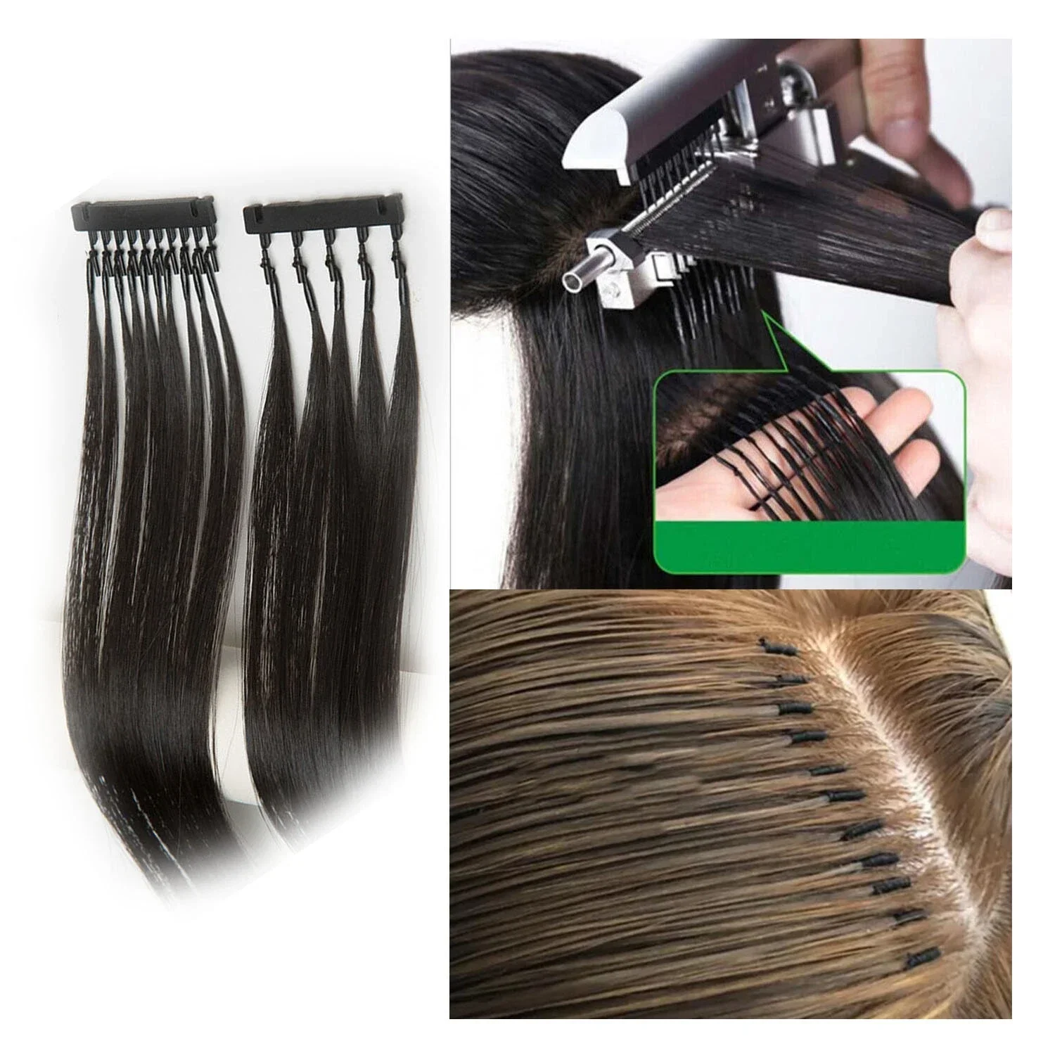 6D hair extension machine 6D-1 hair extension tools salon supply 30-60 min full head hair extension thumbnail 6