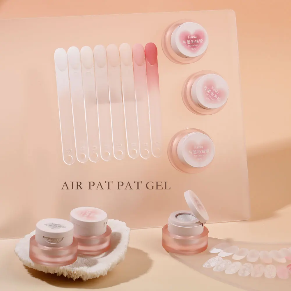 Kaniu 1pc Nail Polish Glue Pink Color Nail Art Air Cushion Patting Glue High Saturation Gypsum Painting Glue For DIY Home Salon thumbnail 6