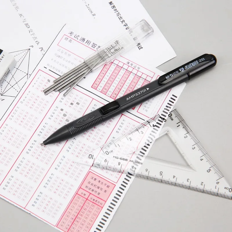 M&G 11pcs Stationery Set, 2B Pencil, Gel Pen and Refills, Ruler, Eraser Including for Primary and Middle School Students thumbnail 4