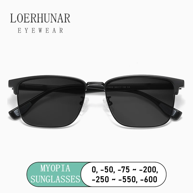 2025 Summer New Alloy HD Myopia Sunglasses Man Woman Support Custom Prescription Glasses Myopia Astigmatism High-end Sunglasses