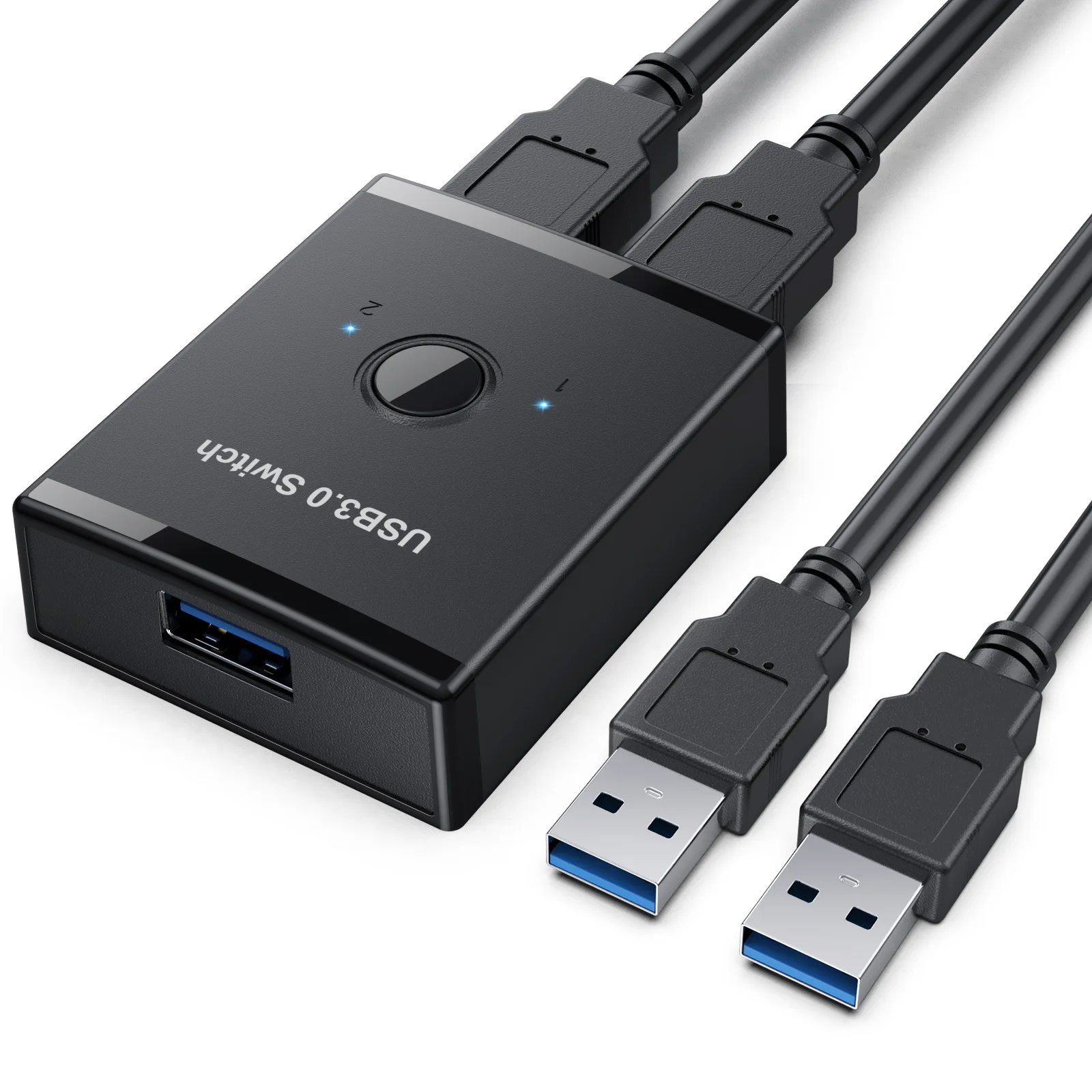 USB3.0 Switch 1x2/2x1 USB Hub Bidirectional USB3.0 Switcher USB 3.0 Extender Shared Controller for PC Keyboard Mouse Printer thumbnail 6