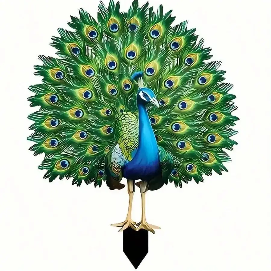 1pcs suitable for vibrant peacock garden decoration piles throughout the four seasons, perfect for courtyard decoration thumbnail 6
