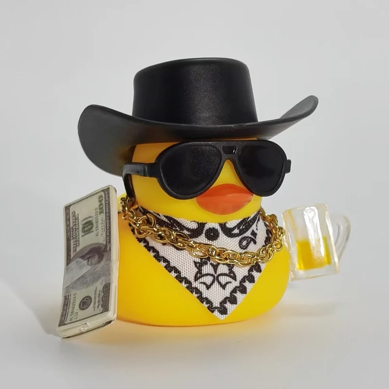 Fortunate Duck Car Dashboard Decoration Rich Duck Decoration for Car Home Office Ornament Unique Gift for Friend Family thumbnail 4