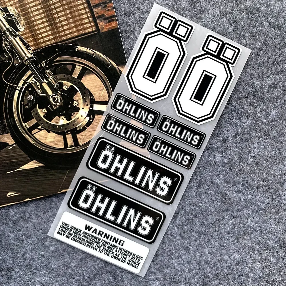 Reflective/Laser OHLINS Motorcycle Stickers Moto Body Fuel Tank Helmet Vinyl Decals Accessoris For Yamaha Kawasaki Honda Voge thumbnail 4