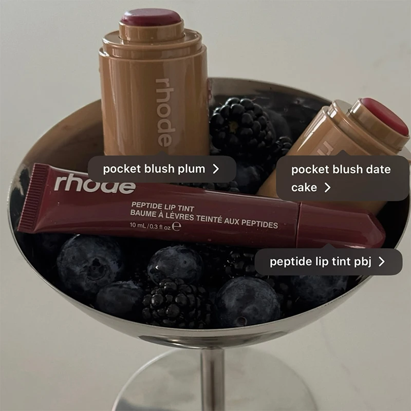 Brand skin Balm Jelly Bean Lip Gloss Spicy Marg Juice Box Pocket Blush Stick Non-fading Waterproof Blusher Moisturizing Lipstick thumbnail 5