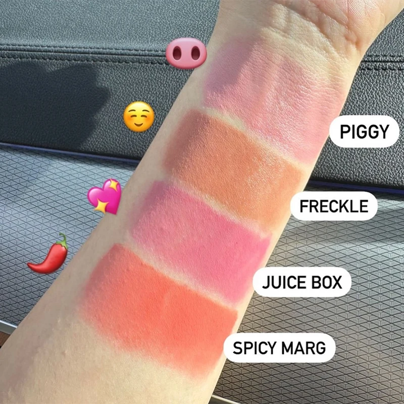 Brand skin Balm Jelly Bean Lip Gloss Spicy Marg Juice Box Pocket Blush Stick Non-fading Waterproof Blusher Moisturizing Lipstick thumbnail 2