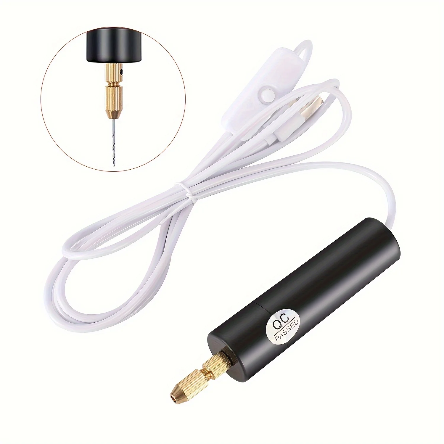 Mini Electric Drill Kit USB Rechargeable Rotary Tool for Engraving Carving Polishing 0.7-1.2mm Precision Jewelry Wood Crafting thumbnail 5