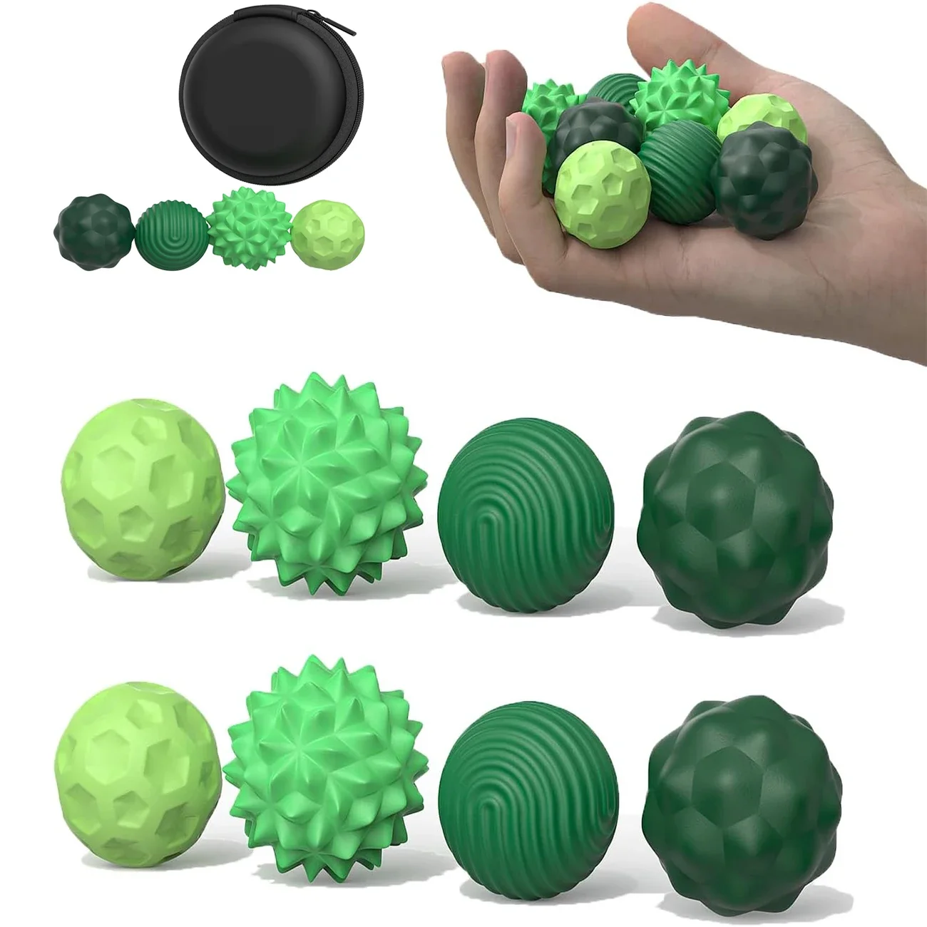 Magnetic Massage Balls Hand Acupuncture Ball Massage Massager Roller For Hand Exercise Physical Therapy thumbnail 6