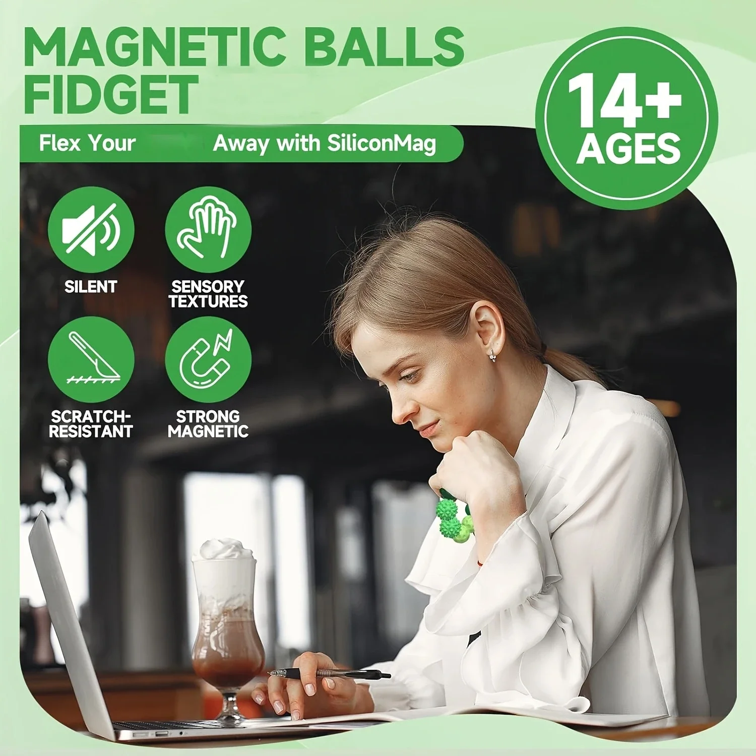 Magnetic Massage Balls Hand Acupuncture Ball Massage Massager Roller For Hand Exercise Physical Therapy thumbnail 2