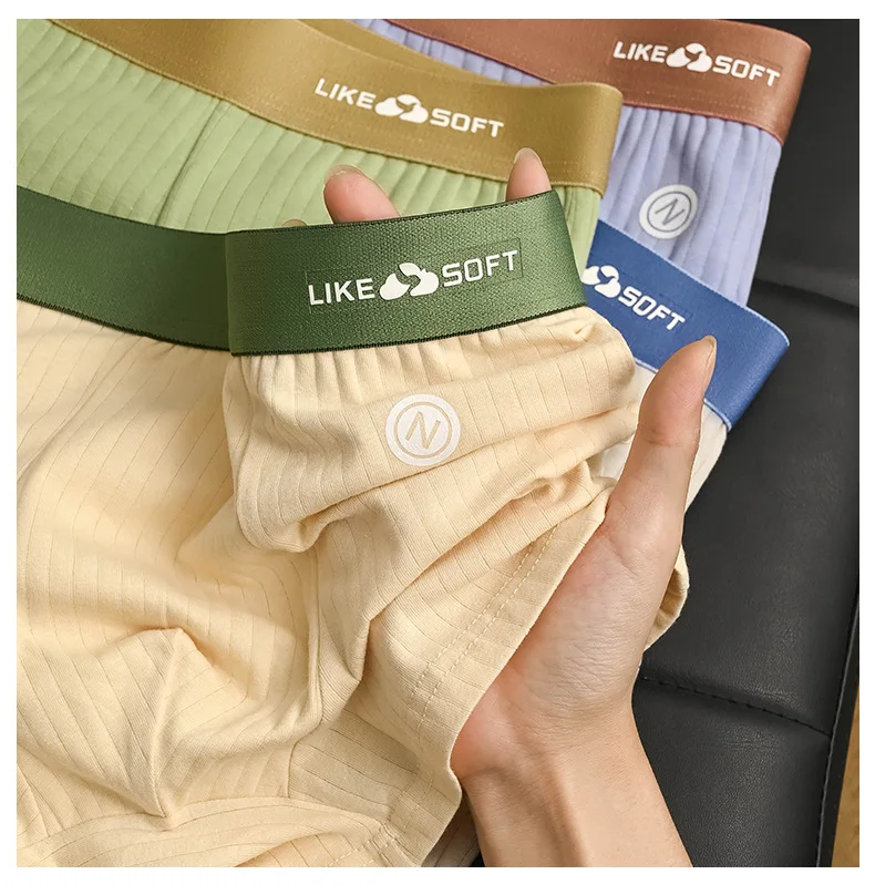 5 Pcs Men's Striped Funny Boxer Shorts Underwear Sexy Underpants Man Male Homme U Convex Shorts Lingerie Boxershorts  Panties thumbnail 2