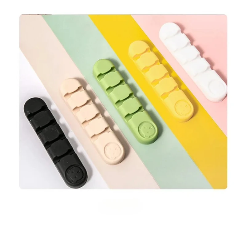 1Piece Cute Cable Organizers Holder Clips for Desktop Cord Organizers Management Office Home thumbnail 2