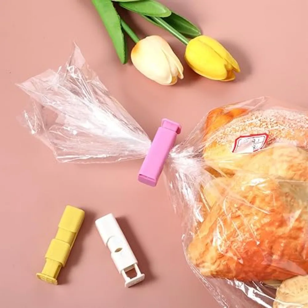 1-60Pcs Food Sealing Clips Squeeze Bread Bag Plastic Bag Sealing Clips Snack Bag Moisture-proof Fresh-keeping Clips Reusable thumbnail 3