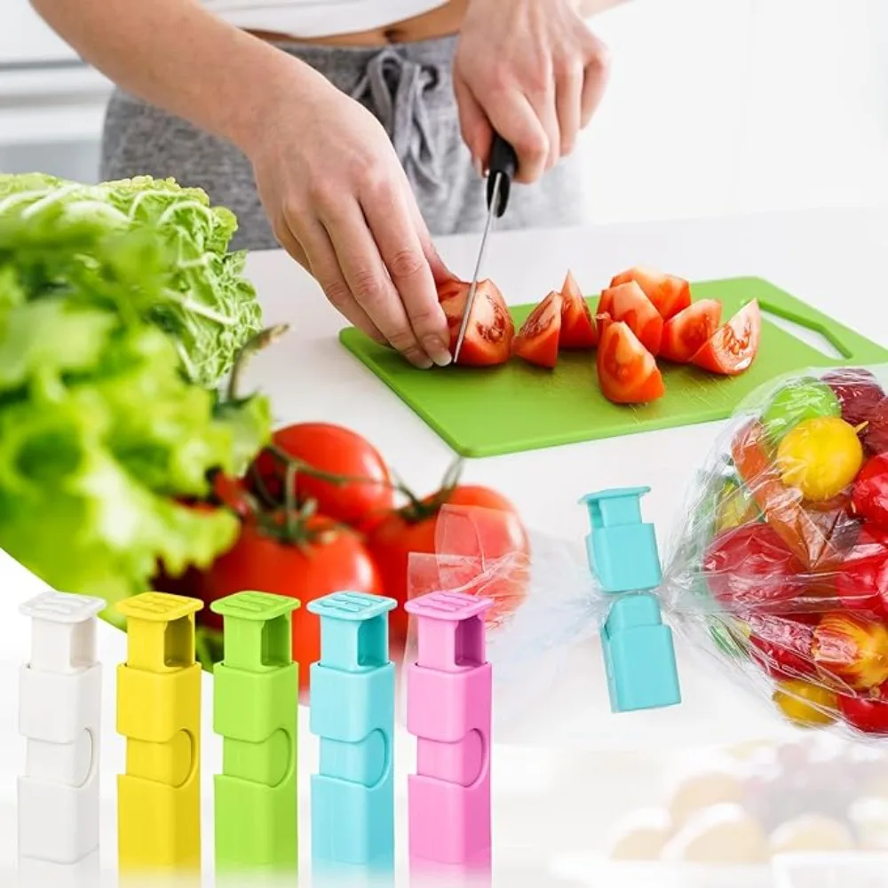 1-60Pcs Food Sealing Clips Squeeze Bread Bag Plastic Bag Sealing Clips Snack Bag Moisture-proof Fresh-keeping Clips Reusable thumbnail 5