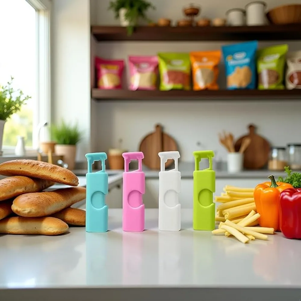 1-60Pcs Food Sealing Clips Squeeze Bread Bag Plastic Bag Sealing Clips Snack Bag Moisture-proof Fresh-keeping Clips Reusable thumbnail 6