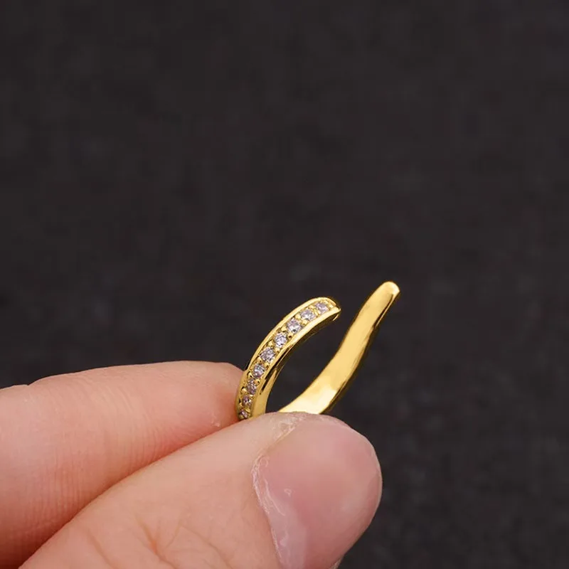 925 Sterling Silver Earrings For Women Vintage Tasteful Micro Pave Zircon Clip On Earring Luxury Ear Cuff Jewelry Party Gifts thumbnail 5