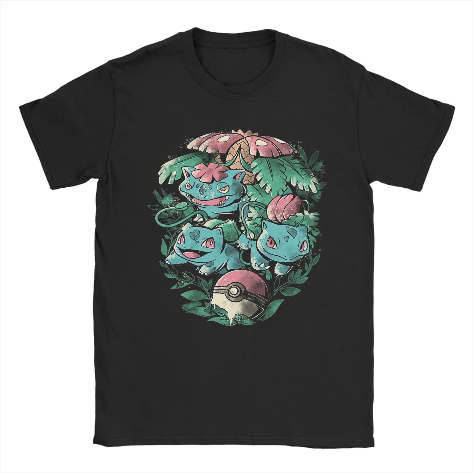 Pokemon T-shirt Men's Pure Cotton Casual T-shirt Round Neck T-shirt Short Sleeve Clothing Summer Sports Casual Short Sleeve Top thumbnail 2