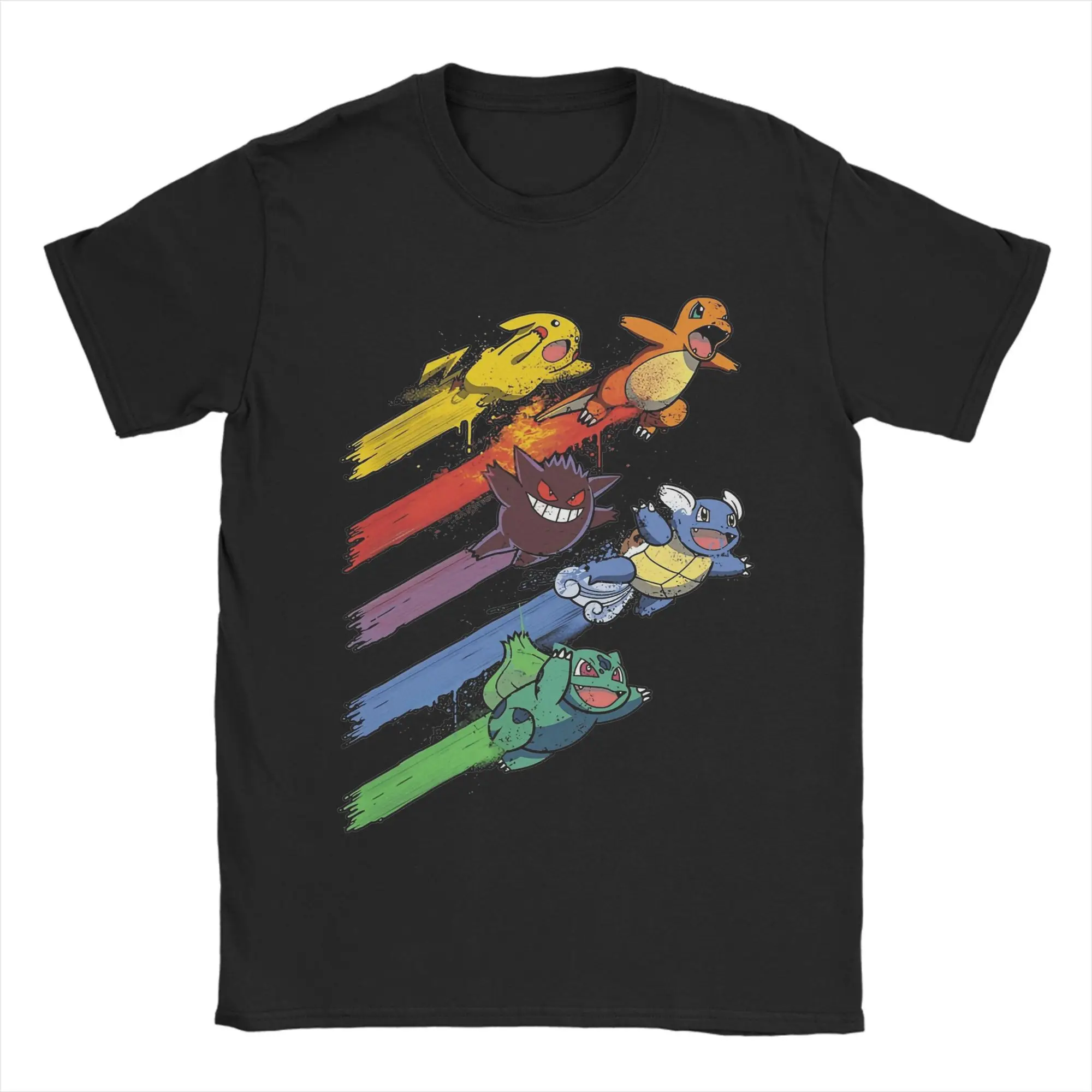 Pokemon T-shirt Men's Pure Cotton Casual T-shirt Round Neck T-shirt Short Sleeve Clothing Summer Sports Casual Short Sleeve Top thumbnail 3
