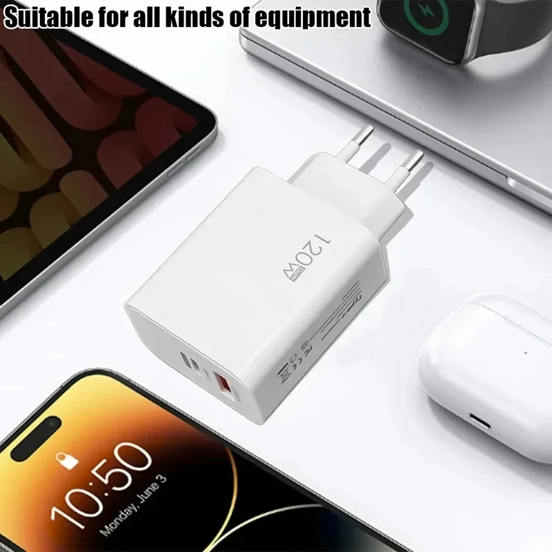 Original Charger 120W Fast Charge Hypercharge EU US UK Power Adapter Usb 6A Type C For Huawei Xiaomi Ultra Redmi Accessories thumbnail 4