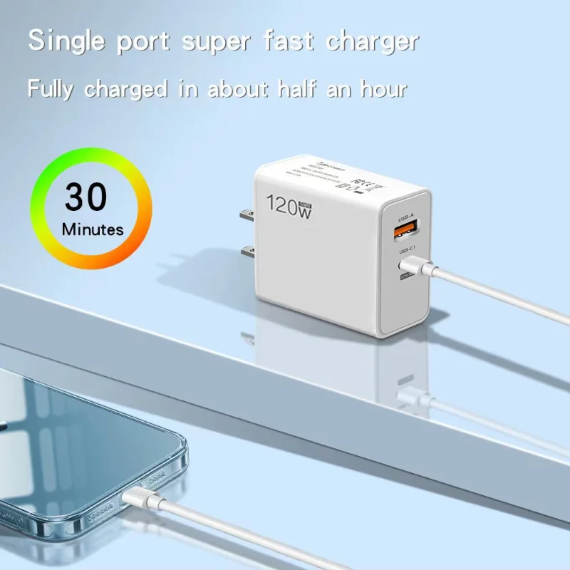 Original Charger 120W Fast Charge Hypercharge EU US UK Power Adapter Usb 6A Type C For Huawei Xiaomi Ultra Redmi Accessories thumbnail 6