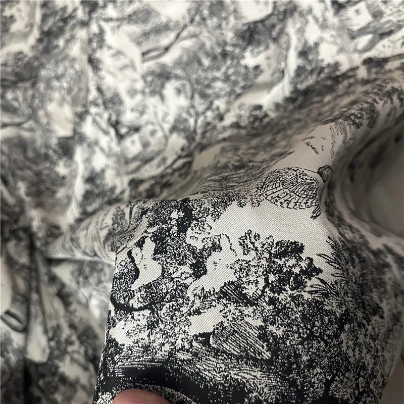 Brocade Jacquard Fabric for Diy SewingTablecloth Spring Autumn Suit Windbreaker Fashion Clothing Cloth By The Meter thumbnail 3