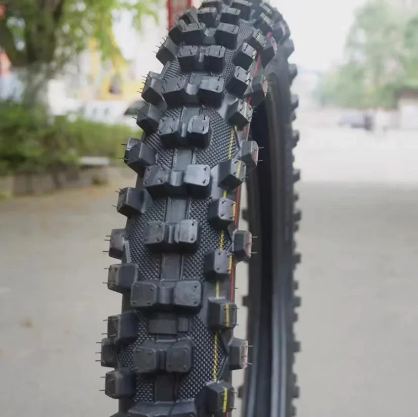 Off road motorcycle tires, front 80/100-19, rear 120/90-16, turtle back large pattern inner and outer tires thumbnail 5