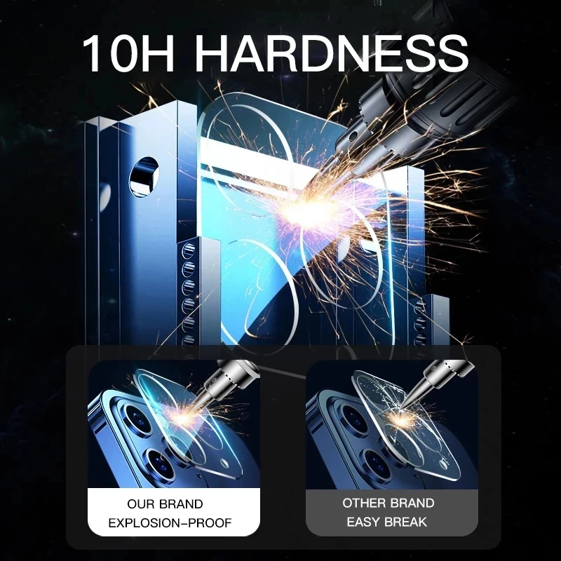 3PCS Camera Lens Glass For iPhone 17 Air 16 Pro Max 16 Plus 15 14 11 13 12 Mini HD Clear Lens Protective Glass For iPhone 16 Pro thumbnail 5