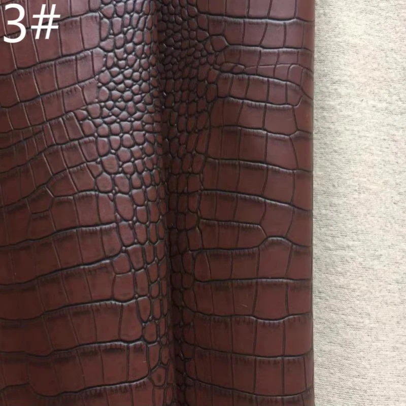 Matte Crocodile Patterned Synthetic Leather Fabric Sofa Soft Hard Bags Handmade Diy Sewing Luggage Material Cloth thumbnail 5