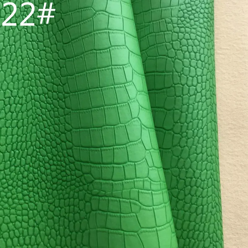Matte Crocodile Patterned Synthetic Leather Fabric Sofa Soft Hard Bags Handmade Diy Sewing Luggage Material Cloth thumbnail 3