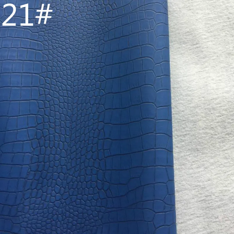 Matte Crocodile Patterned Synthetic Leather Fabric Sofa Soft Hard Bags Handmade Diy Sewing Luggage Material Cloth thumbnail 4