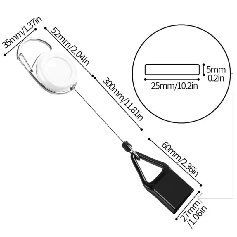 Lighter Retractable Keychain Protective Sleeve Holder Leash Safe Stash Clip Cover Smoking Accessories thumbnail 6