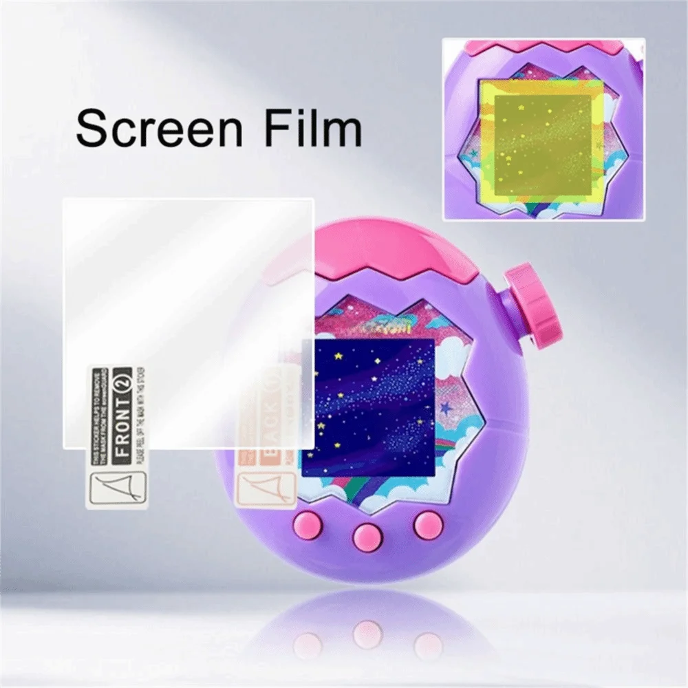 1/3 PCS HD Anti-scratch Panel Protective Cover TPU Yellow Soft Screen Protective Film Screen Protector for Tamagotchi Paradise thumbnail 5