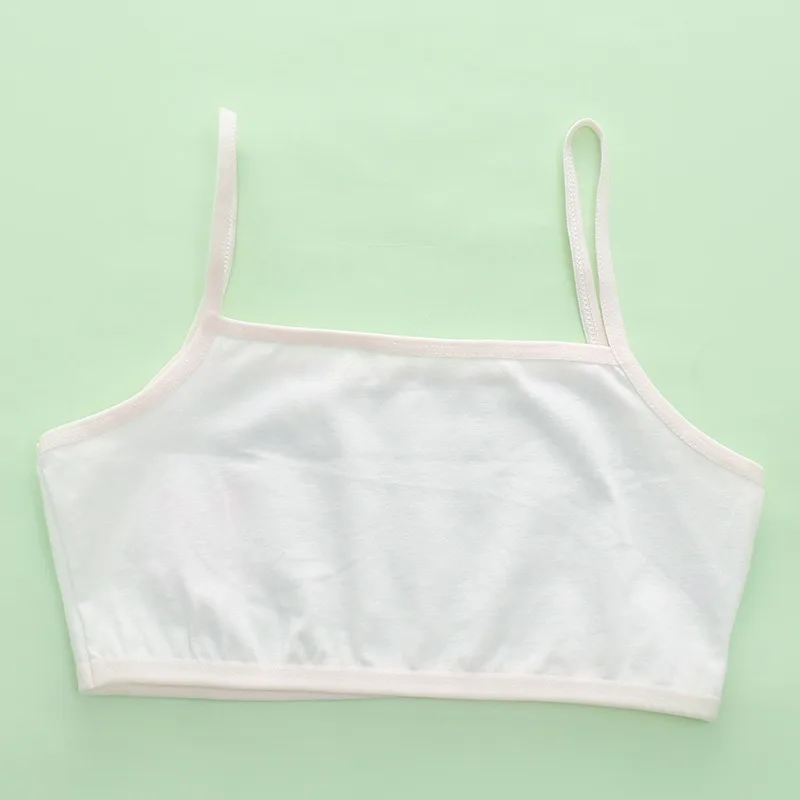 3 Pcs Children Girls' Vest Short Bras Lightweight Breathable Developmental Period Camisoles Cartoon Cotton Strapless Underwear thumbnail 6
