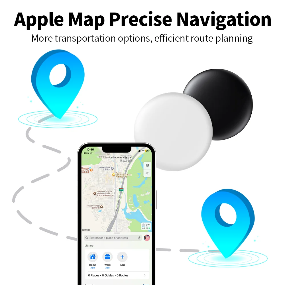 GPS Tag Air Tracker with Strong Magnetic IOS Anti-loss Positioning Device Kits for iphones Locator work with Apple Find My APP thumbnail 3