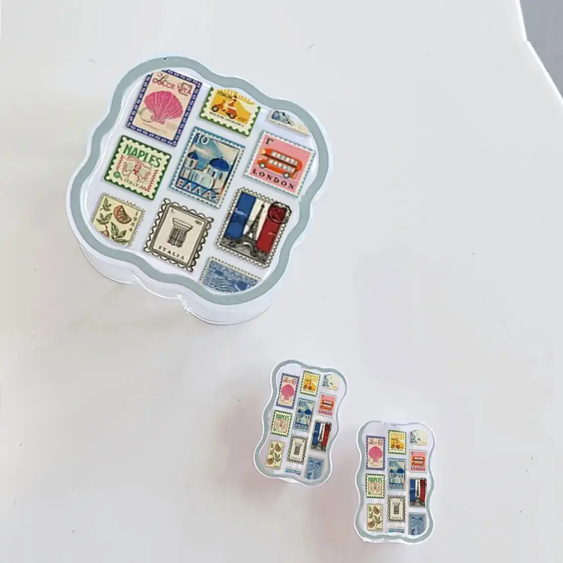 3-piece Set Wave Postage stamps Cable Protector for iPhone 20W UK HK Plug Charger Case Phone Wire Cord Organizers thumbnail 3