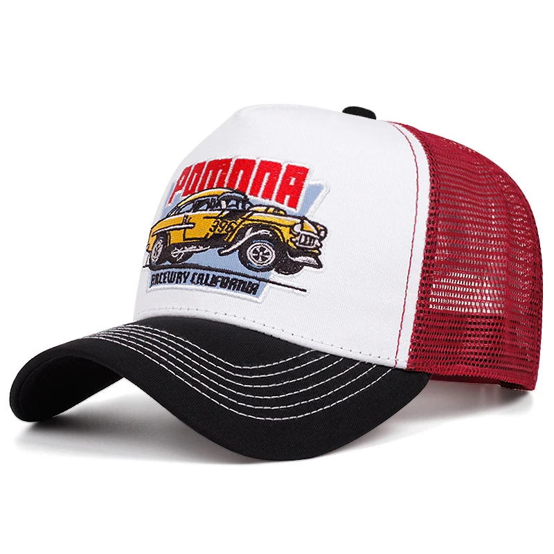 2025 Personalized New Mesh Hat POMNNA Car Men's Truck Hat Street Dance Hip Hop Hat Women's Daily Life Sunshade Hat Baseball Hat thumbnail 3