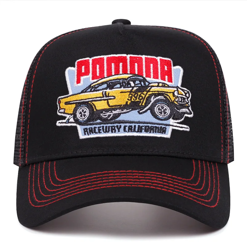 2025 Personalized New Mesh Hat POMNNA Car Men's Truck Hat Street Dance Hip Hop Hat Women's Daily Life Sunshade Hat Baseball Hat thumbnail 2