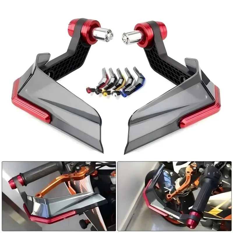 Motorcycle Handle Hand Guards Wind Protector Brush Bar Decoration Universal Motocross Grip Protect Covers Handlebar Handguard thumbnail 5