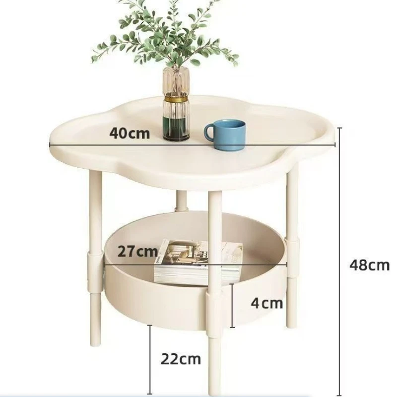 Durable coffee table bedroom side table bedside table modern simple small tea table multifunctional storage shelf small desk thumbnail 3
