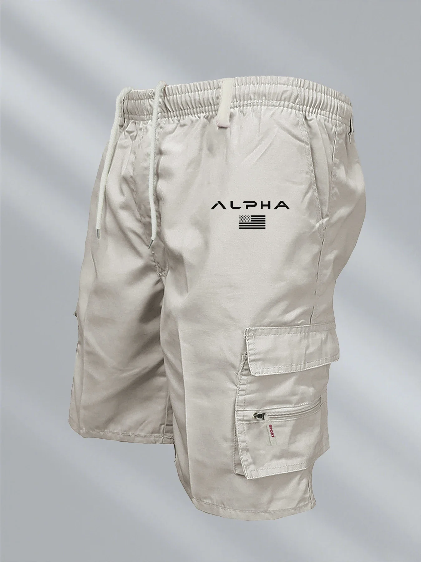 New Men's Cargo Shorts Fashion Casual Running Shorts Big Pocket Sports Slacks Cargo Panels Trousers Plus Size for Male thumbnail 3