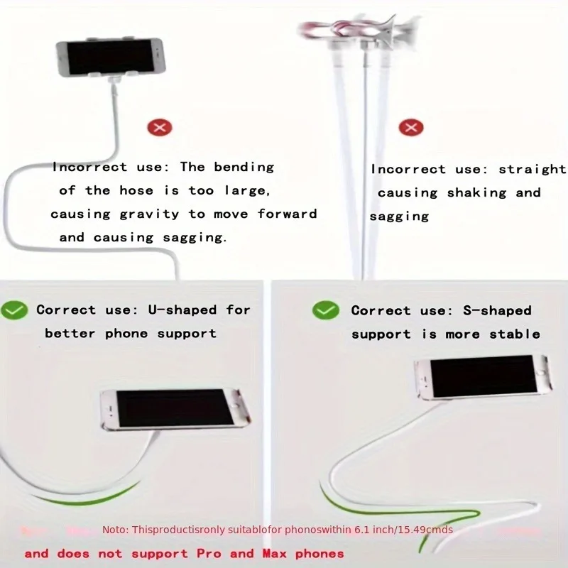 Cell Phone Holder Universal Bedside Phone Stand Lazy Bracket Flexible Long Arms Clip Mount for Smartphone in Bedroom Office Desk thumbnail 5
