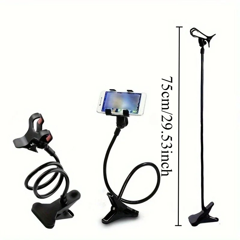 Cell Phone Holder Universal Bedside Phone Stand Lazy Bracket Flexible Long Arms Clip Mount for Smartphone in Bedroom Office Desk thumbnail 3