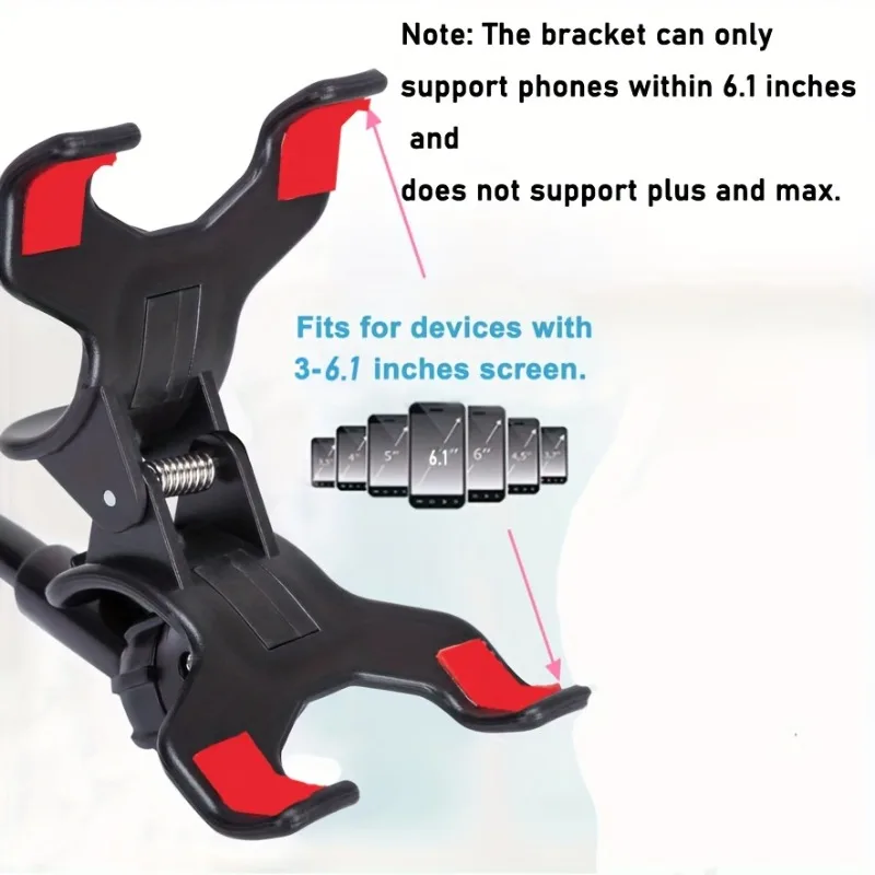 Cell Phone Holder Universal Bedside Phone Stand Lazy Bracket Flexible Long Arms Clip Mount for Smartphone in Bedroom Office Desk thumbnail 6