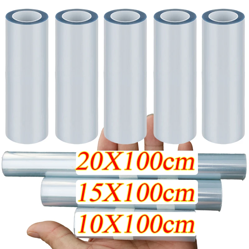 Car Bumper Paint Sticker Scratch Resistant Car Film Waterproof Car Protective Film Clear Paint Protection Film 10/15/20cm 1/2pcs